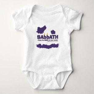 Sabbath with Candles- Enjoy the REST of Your Week Baby Bodysuit