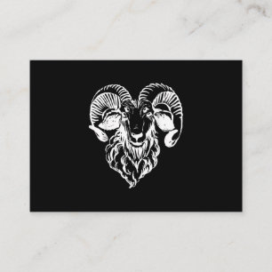 Sabbatic Baphomet Goat Evil Satanic Business Card
