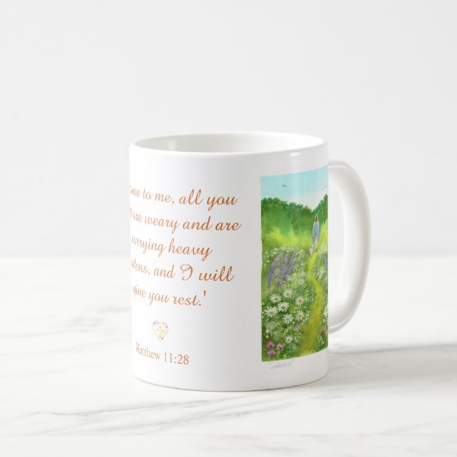 Sabbatical, Time with Jesus, Faith Art Mug (Front Right)