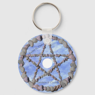 sabbets Disc Label Key Ring