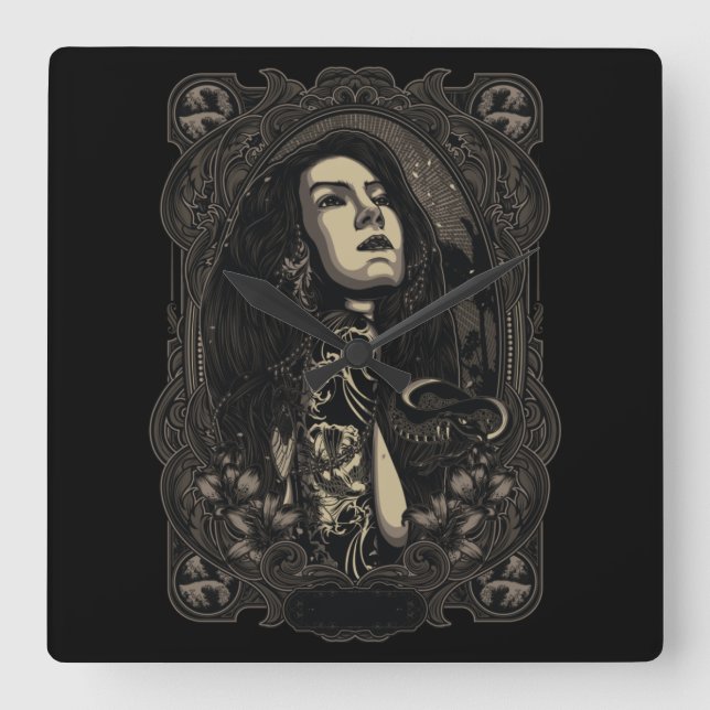 Sabda Alam Square Wall Clock (Front)