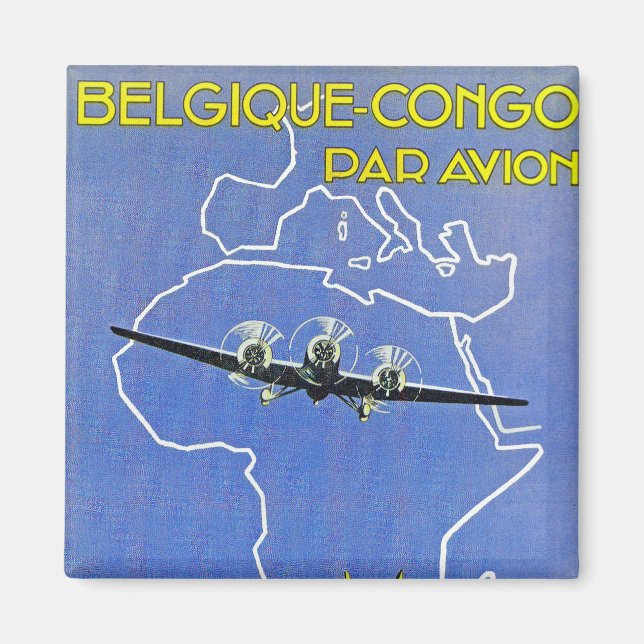 Sabena ~ Belgique Congo Magnet (Front)