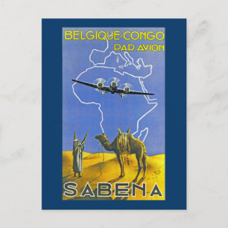Sabena ~ Belgique Congo Postcard