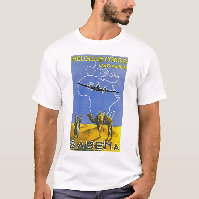 Sabena ~ Belgique Congo T-Shirt (Front)