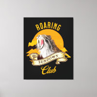 Sabertooth Tiger Retro Sunset Adventure Club