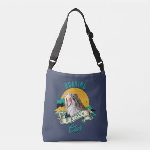 Sabertooth Tiger Retro Sunset Adventure Club Crossbody Bag