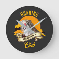 Sabertooth Tiger Retro Sunset Adventure Club