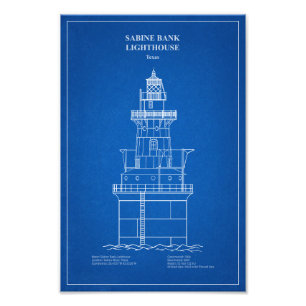 Sabine Bank Lighthouse - Texas – AD Photo Print