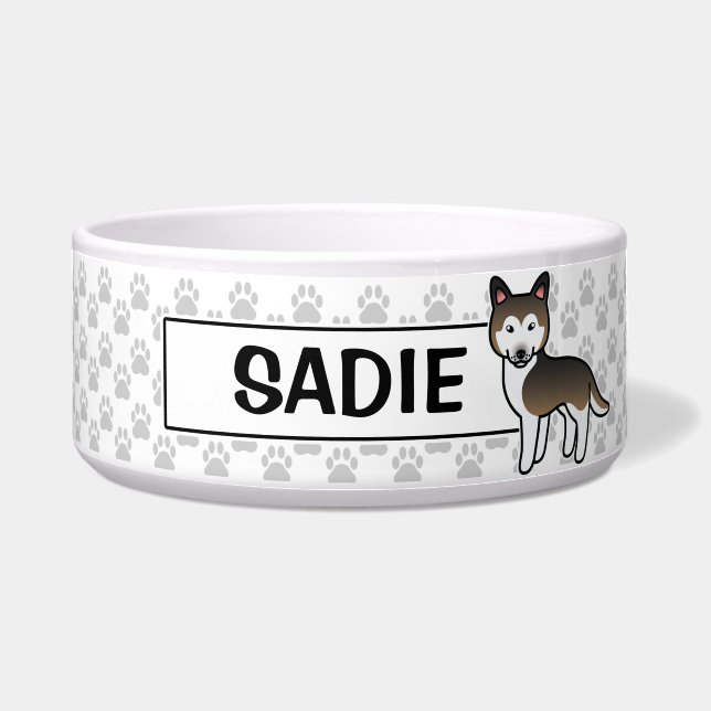 Sable Cartoon Siberian Husky Dog (Front)