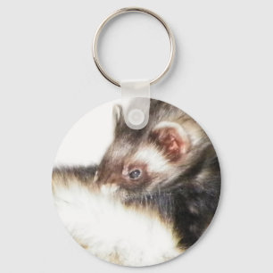 Sable Ferret Picture Key Ring