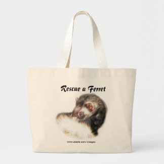 Sable Ferret Picture Large Tote Bag