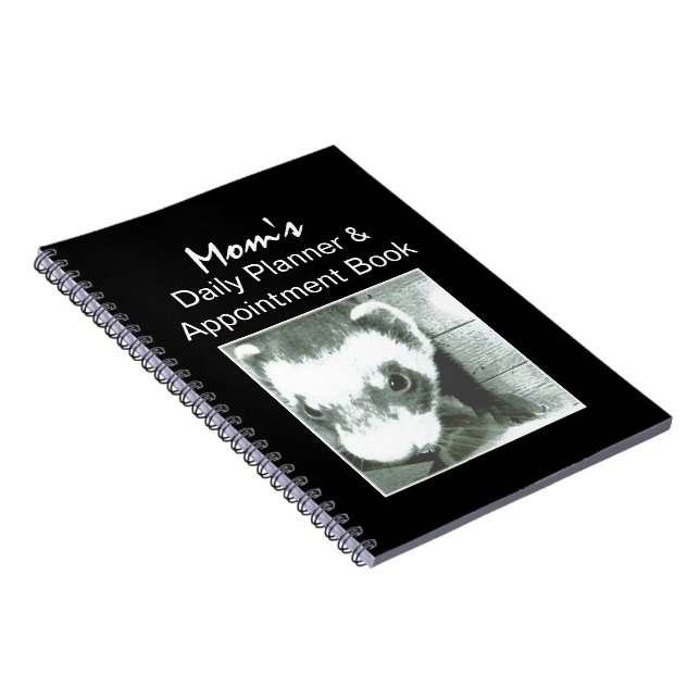 Sable Ferret Picture Spiral Notebook (Right Side)
