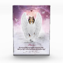 Sable Rough Collie Angel in Heaven - Pet Memorial