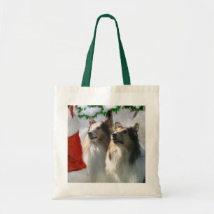 Sable Rough Collie Christmas Gifts Tote Bag