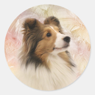 Sable Shetland Sheepdog Classic Round Sticker