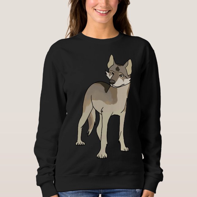 Sable Siberian Husky Sweatshirt (Front)