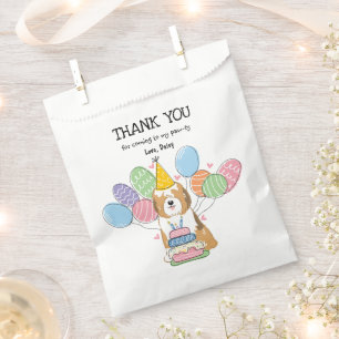 Sable Tibetan Terrier Birthday Thank You Favour Ba Favour Bags