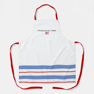 Sabor de Mi Tierra Puerto Rico Flag Apron