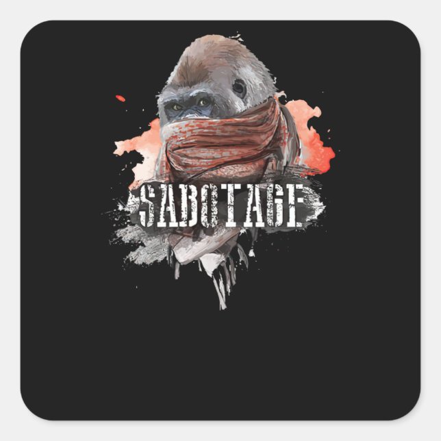 Sabotage Square Sticker (Front)