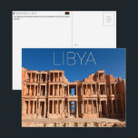 Sabratha, Libya Travel Postcard<br><div class="desc">Send this beautiful postcard to your loved ones featuring the towering,  sun-drenched facade of the Roman Theater at the UNESCO site of Sabratha.</div>