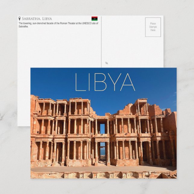 Sabratha, Libya Travel Postcard (Front/Back)