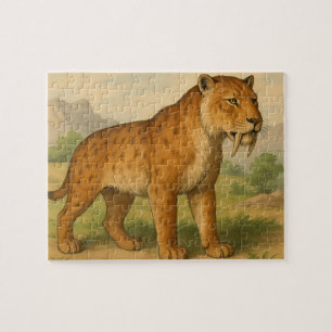 Sabre-Tooth Tiger Natural History Kids Puzzle