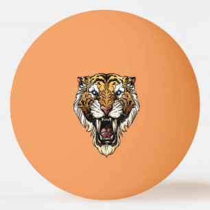 Sabre Tooth Tiger Ping Pong Ball