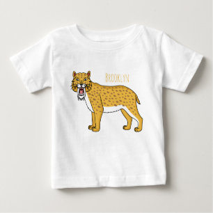 Sabre-toothed tiger illustration baby T-Shirt