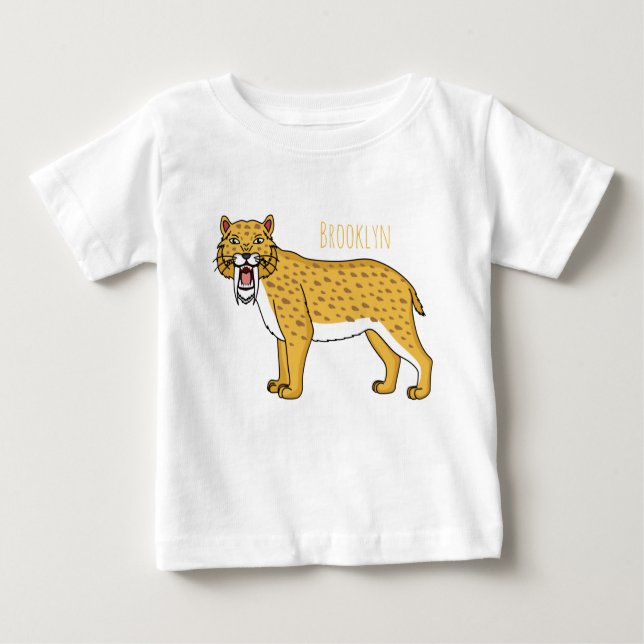 Sabre-toothed tiger illustration  baby T-Shirt (Front)