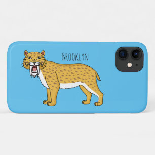 Sabre-toothed tiger illustration Case-Mate iPhone case