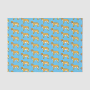 Sabre-toothed tiger illustration tissue paper