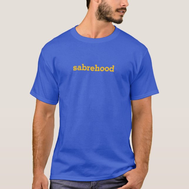 sabrehood blue gold T-Shirt (Front)
