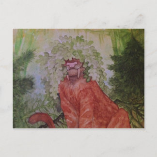 Sabretooth Tiger with Oak Leaf Crown Postcard