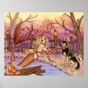 Sabrina - Fall Mermaid Poster