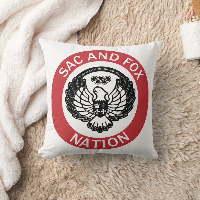 Sac and Fox Nation Flag Oklahoma Cushion (Blanket)