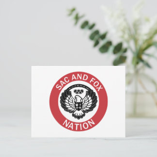 Sac and Fox Nation Flag Oklahoma Postcard