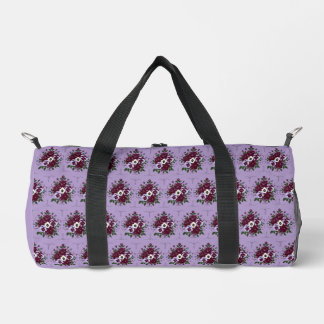 Sac de Sport à Motifs Bouquet de Violettes Duffle Bag