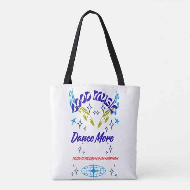 Sac, Music Dance Tote Bag (Back)
