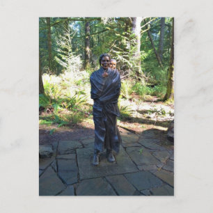 Sacagawea Statue, Fort Clatsop, Astoria, Oregon Postcard