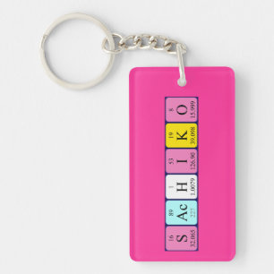 Sachiko periodic table name keyring