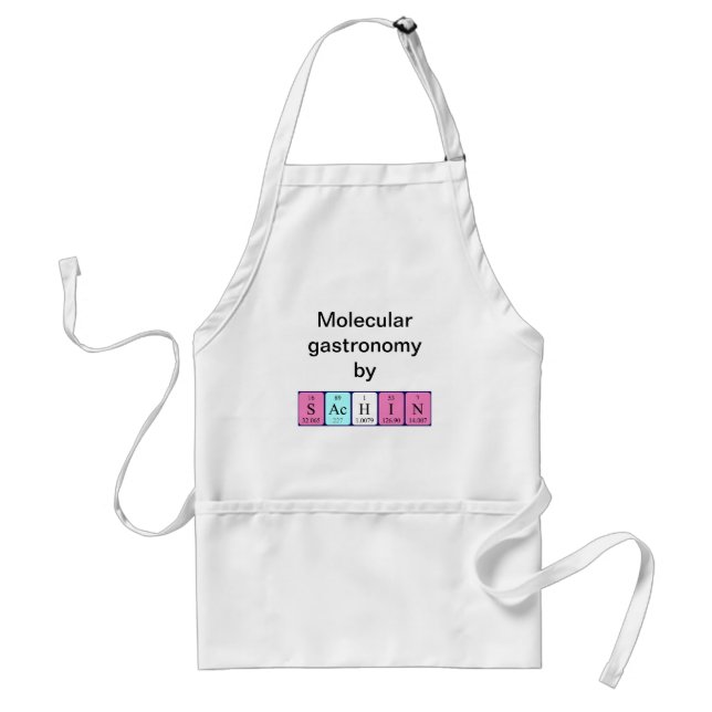Sachin periodic table name apron (Front)