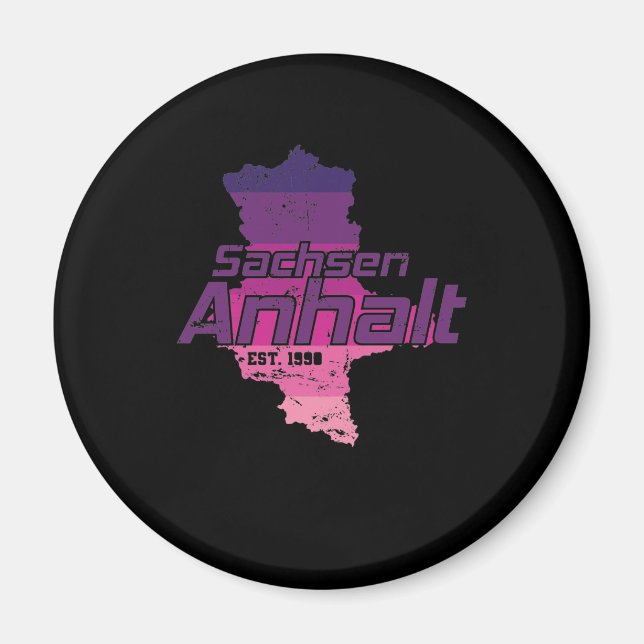 Sachsen Anhalt Bundesland Germany Stadt Magnet (Front)
