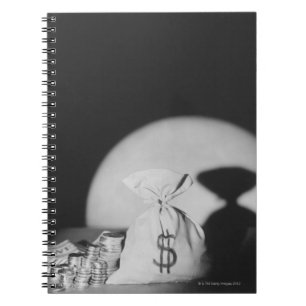 Sack of Money Spiral Notebook