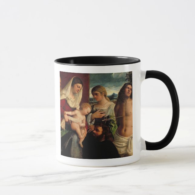 Sacra Conversatione with SS. Catherine, Sebastian Mug (Right)
