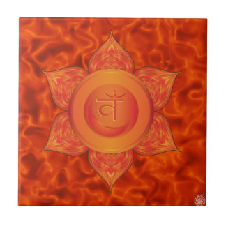 Sacral Chakra Ceramic Tile