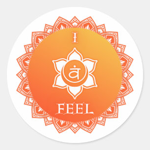 Sacral Chakra… I Feel Classic Round Sticker