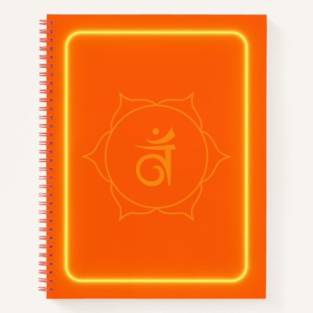 Sacral chakra journal notebook (Front)