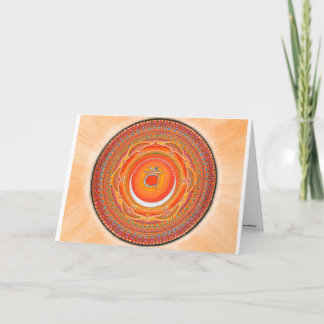 Sacral Chakra Mandala Greeting Cards