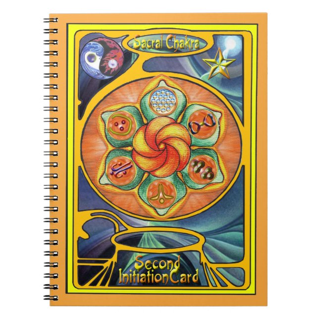 Sacral Chakra Mandala Notebook (Front)