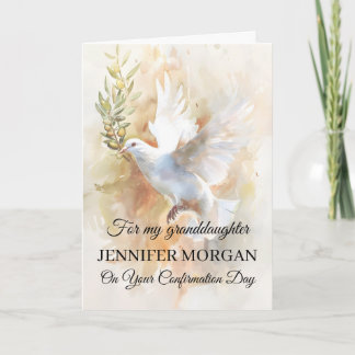 Sacrament Confirmation Dove Holy Spirit Blessings Card